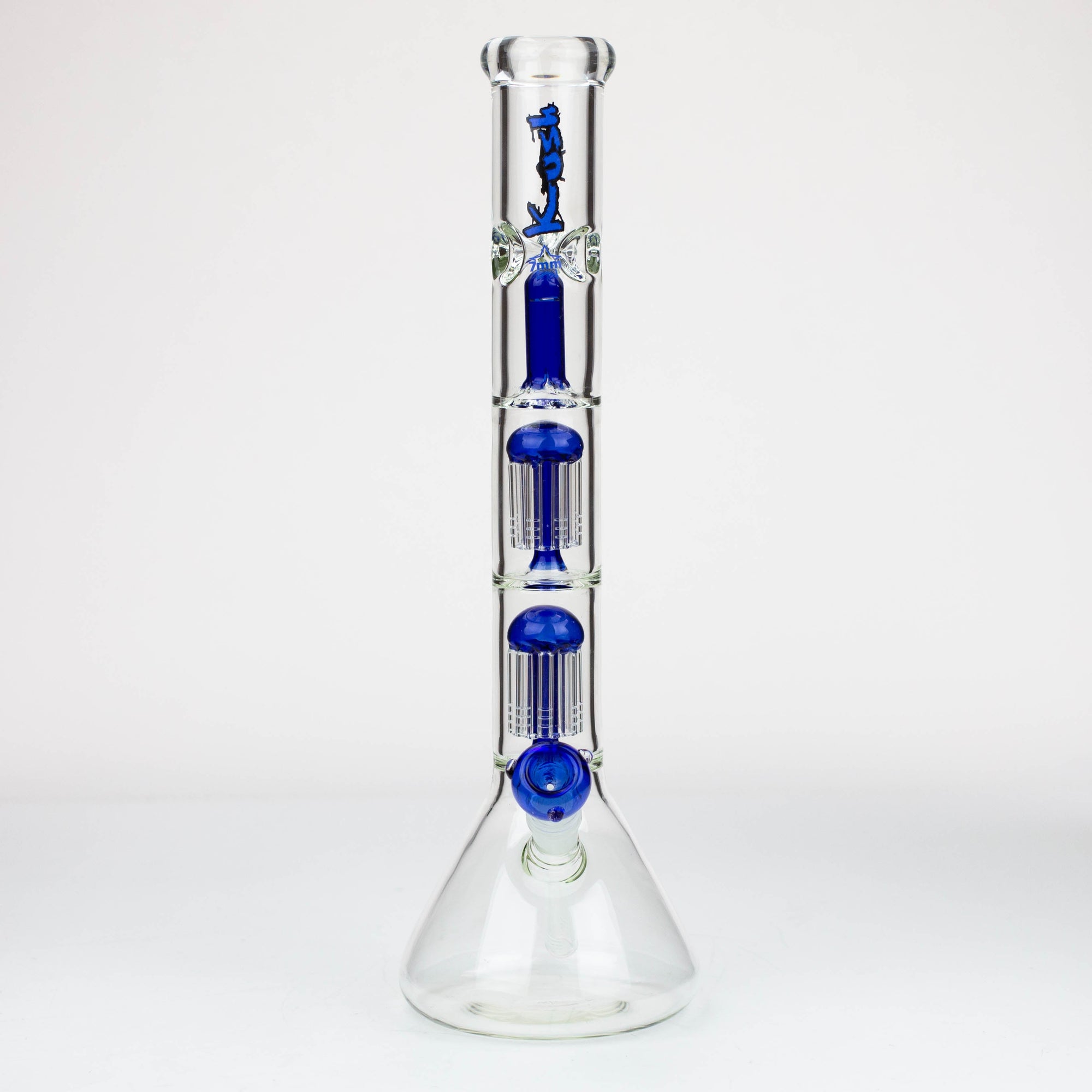 18" KUSH Dual Tree Percolator Splash Guard Bong_9