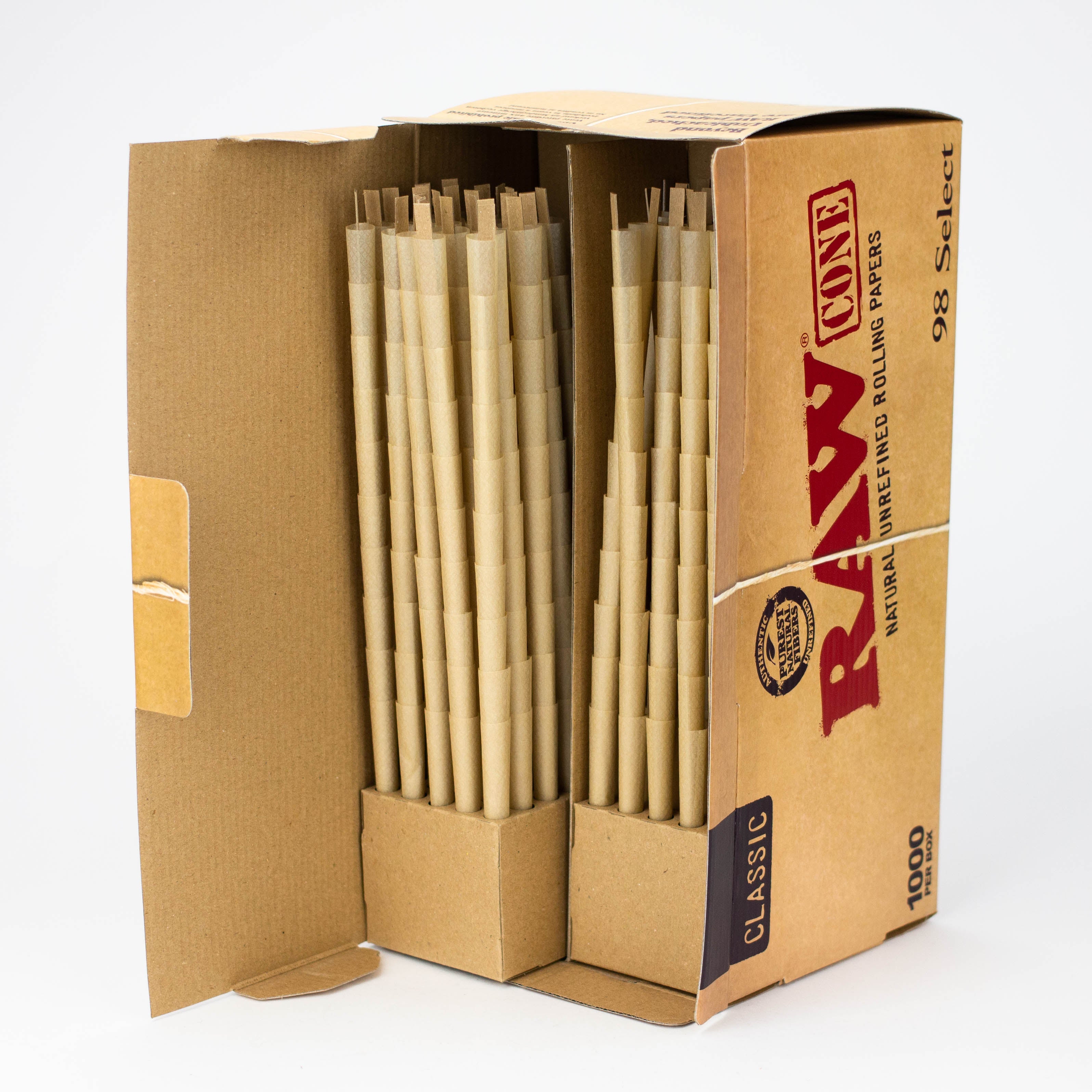 RAW Classic 98 Select Pre-Rolled Cone 1000 Counts_1