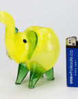 Standing XL elephant glass hand pipe-Solid Color_1