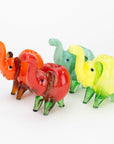 Standing XL elephant glass hand pipe-Solid Color_0