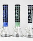 WENEED®-14" Weneed Frosted Aztec 7mm Glass Bong_0