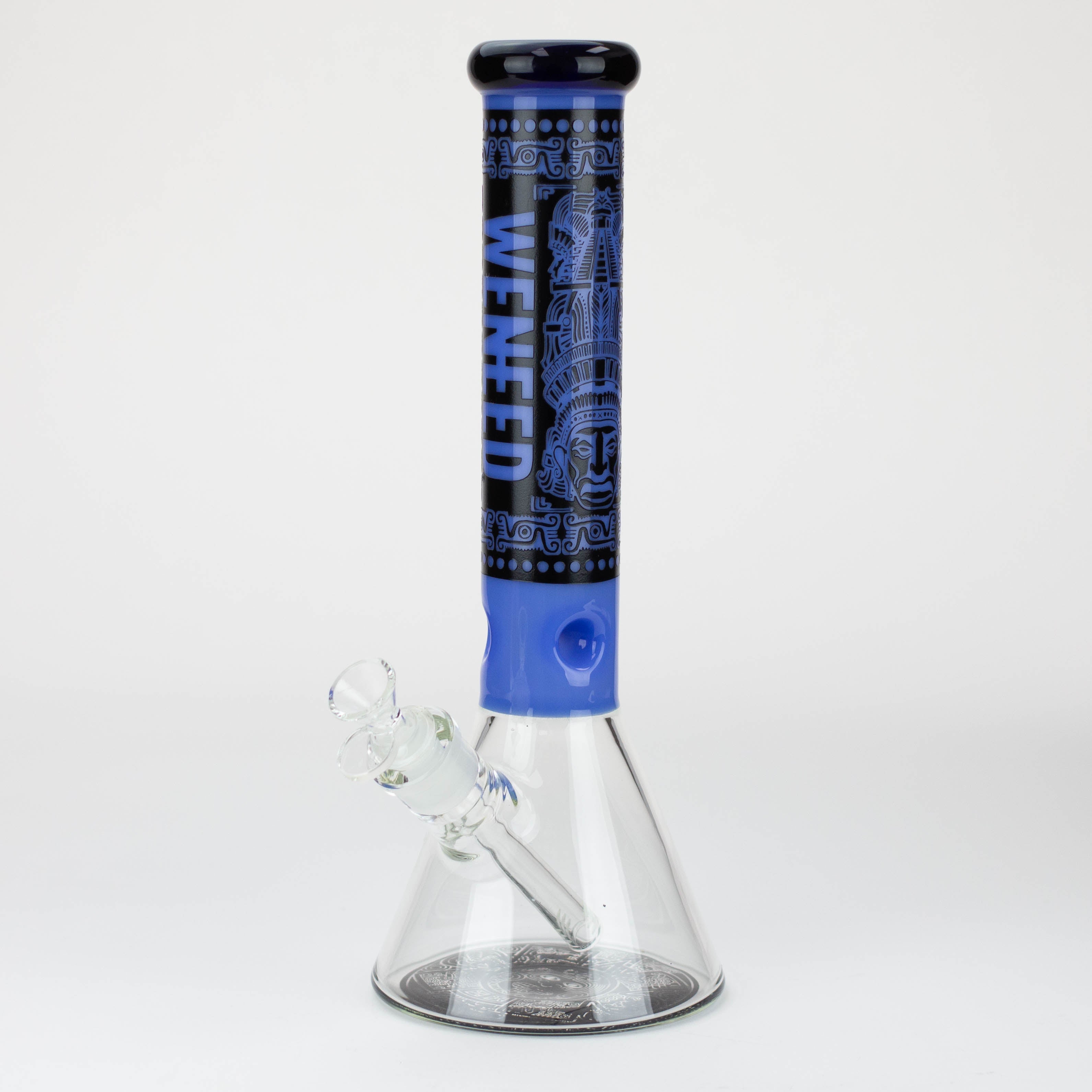 WENEED®-14&quot; Weneed Frosted Aztec 7mm Glass Bong_5