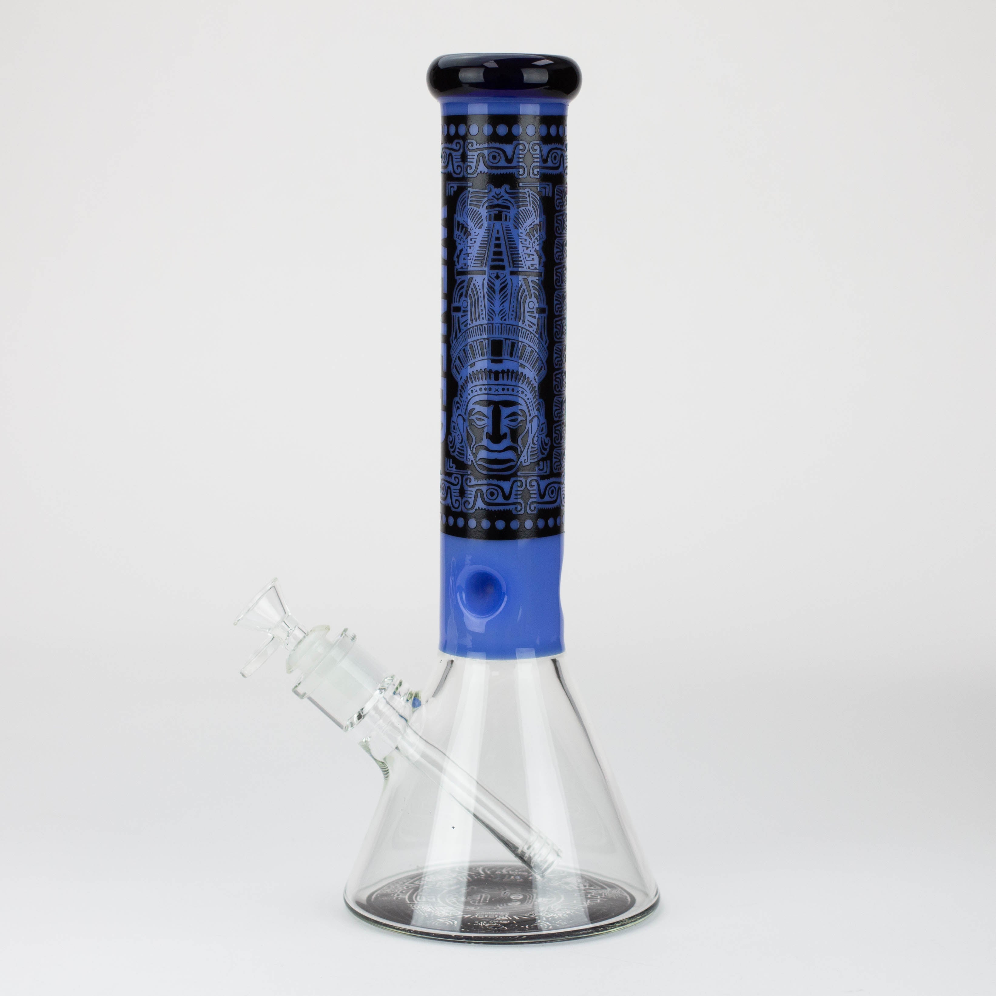 WENEED®-14&quot; Weneed Frosted Aztec 7mm Glass Bong_9