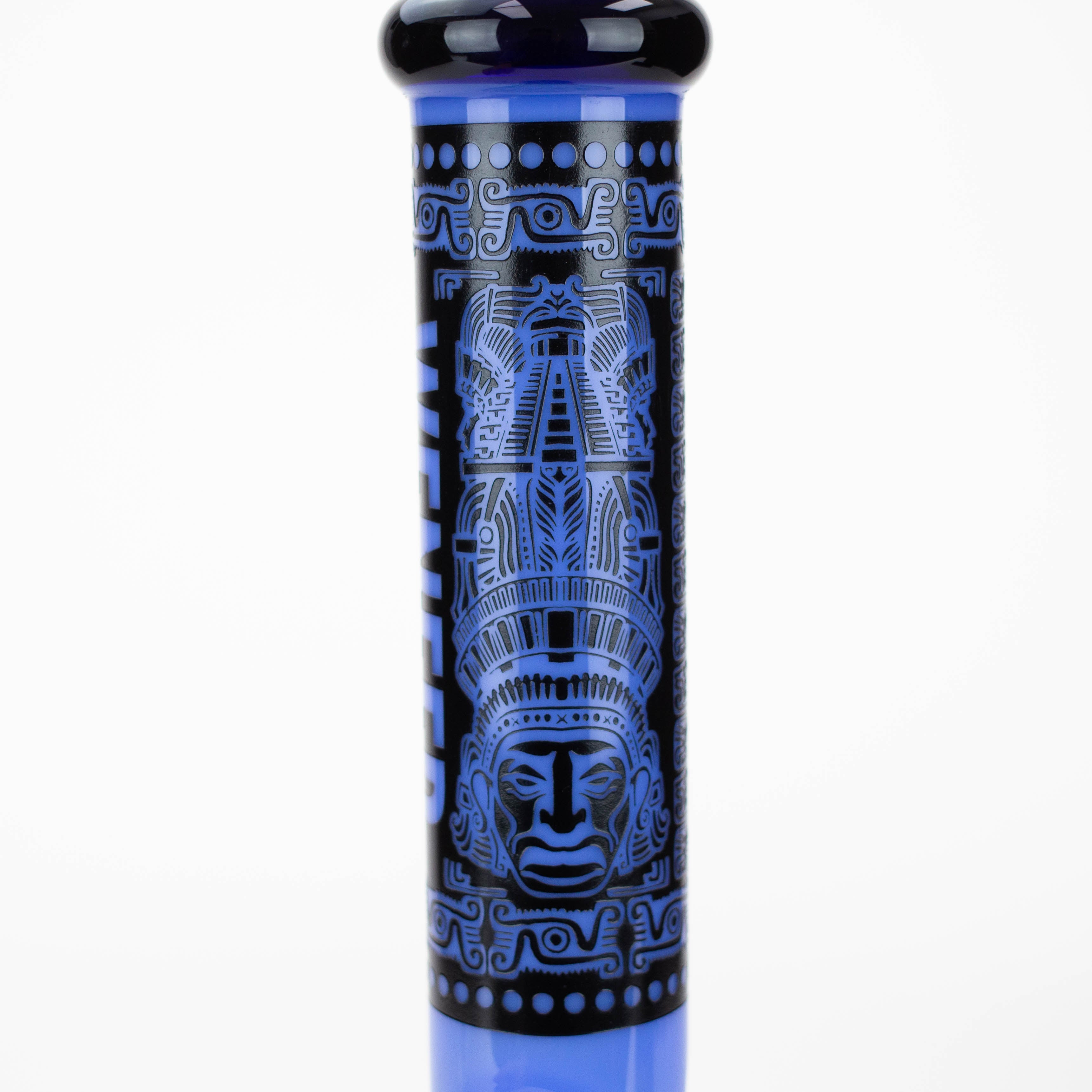 WENEED®-14&quot; Weneed Frosted Aztec 7mm Glass Bong_11