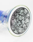 WENEED®-14" Weneed Frosted Aztec 7mm Glass Bong_2