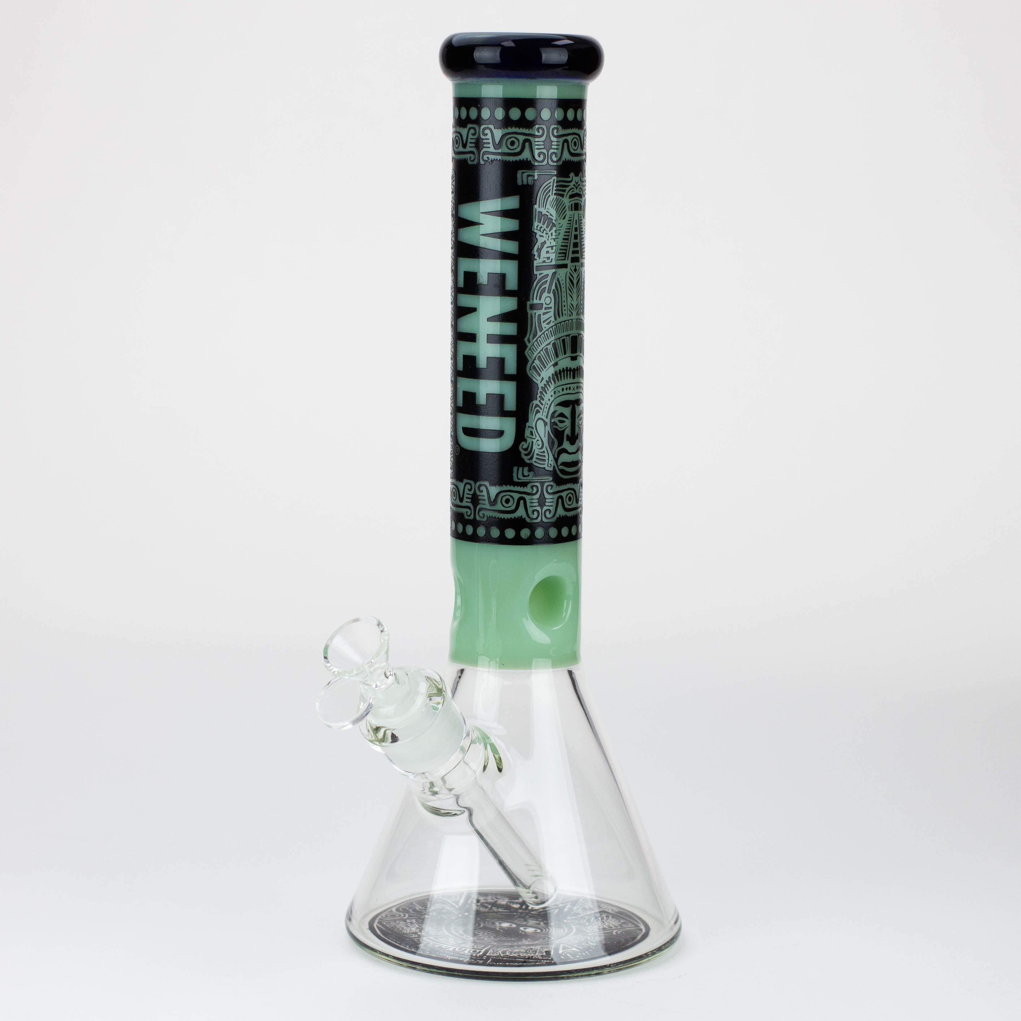 WENEED®-14&quot; Weneed Frosted Aztec 7mm Glass Bong_6