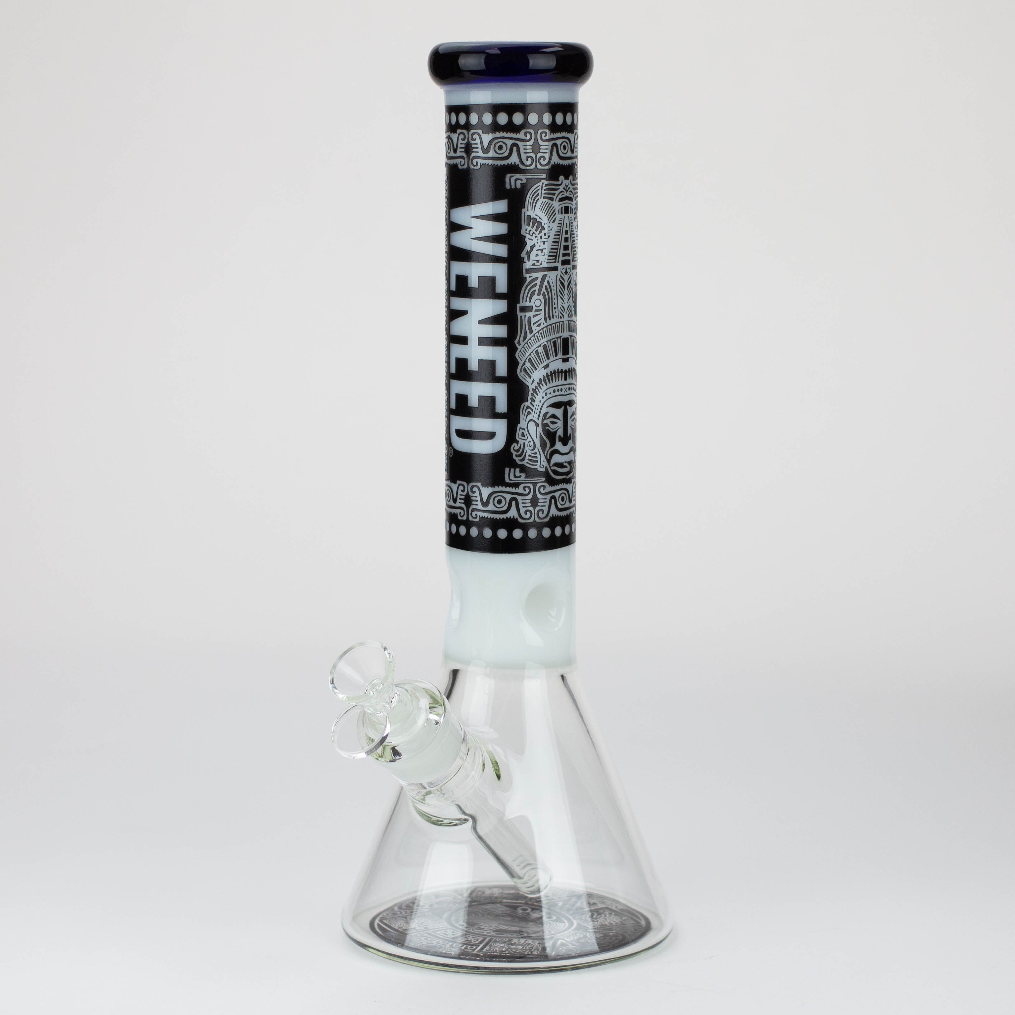 WENEED®-14&quot; Weneed Frosted Aztec 7mm Glass Bong_7