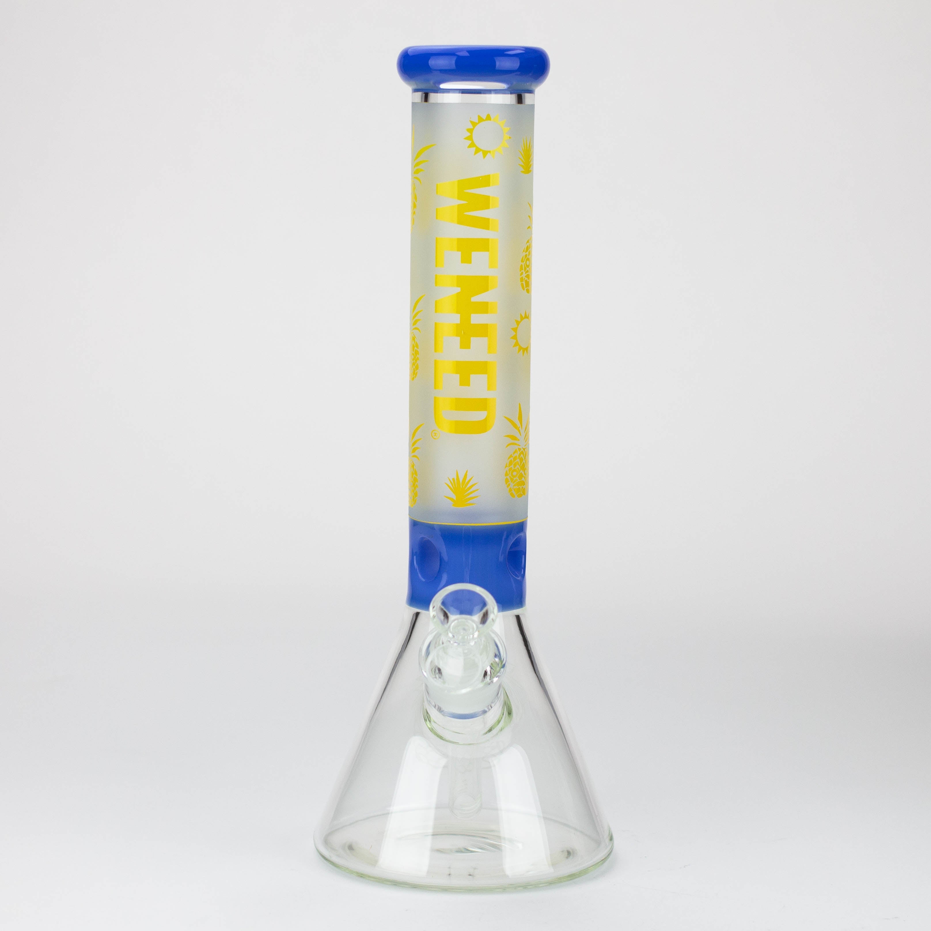 WENEED®-14&quot; Weneed Frosted Pineapple 7mm Glass Bong_6