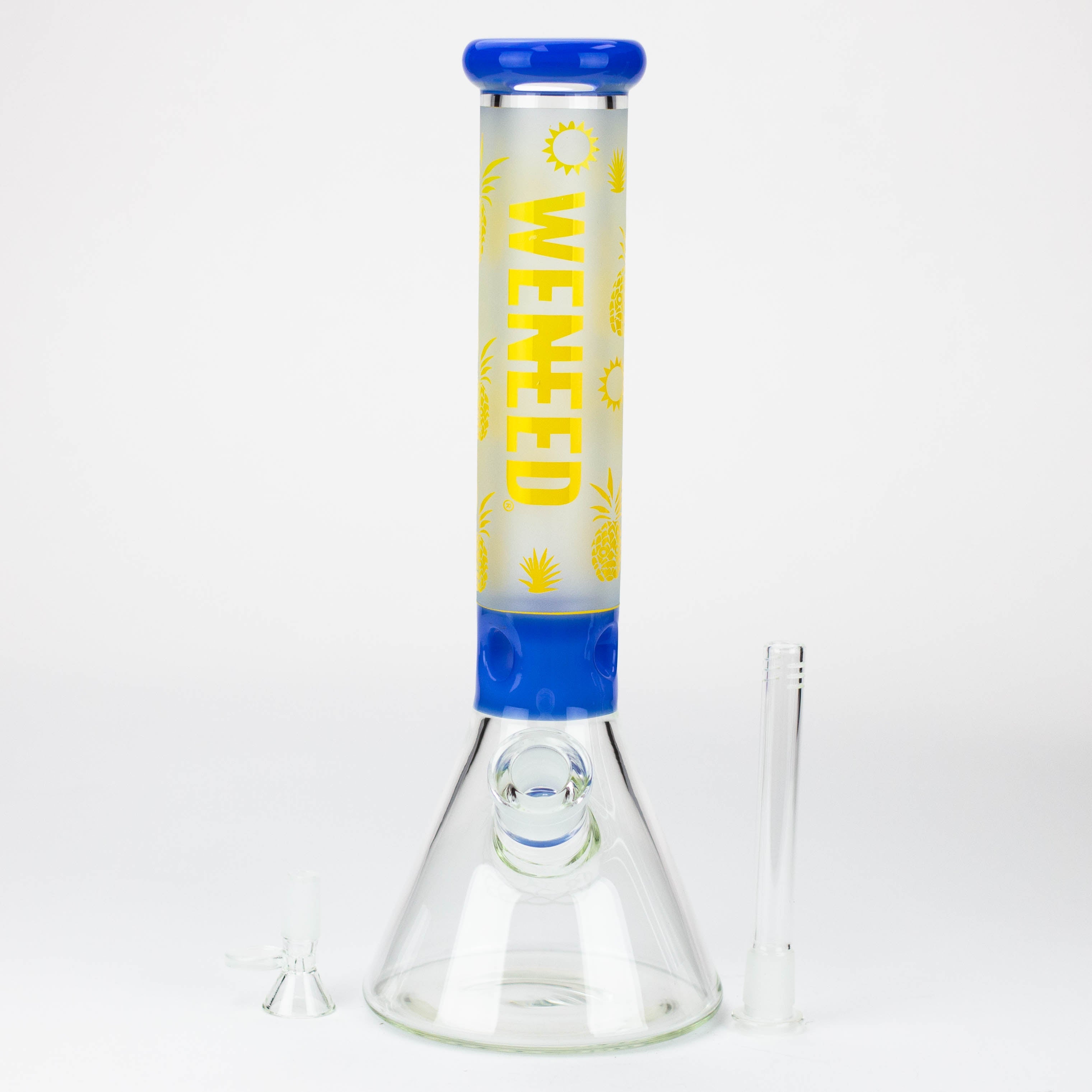WENEED®-14&quot; Weneed Frosted Pineapple 7mm Glass Bong_2