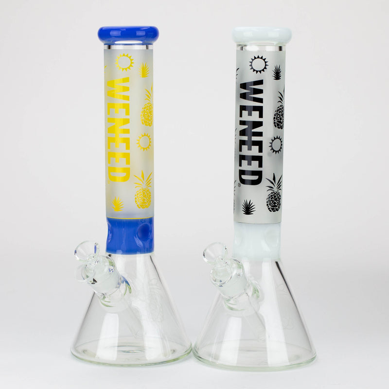 WENEED®-14" Weneed Frosted Pineapple 7mm Glass Bong_0