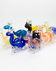 Standing Deer Small glass hand pipe_0