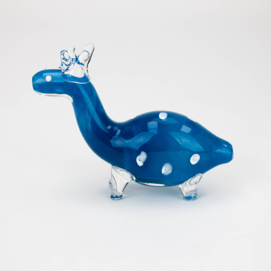 Standing Deer Small glass hand pipe_2