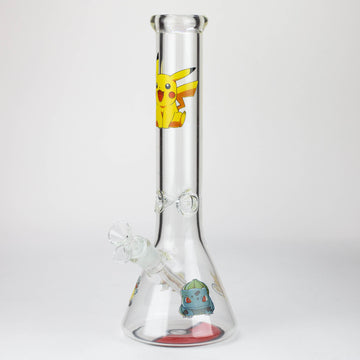 13.5" Cartoon 7 mm glass water beaker bong-Graphic PM v2_0