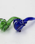 Sherlock shape color glass hand pipe pack of 2_1