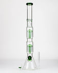 24.5" Dual 8 arms perc, with splash guard 7mm glass water bong [G11124]_5