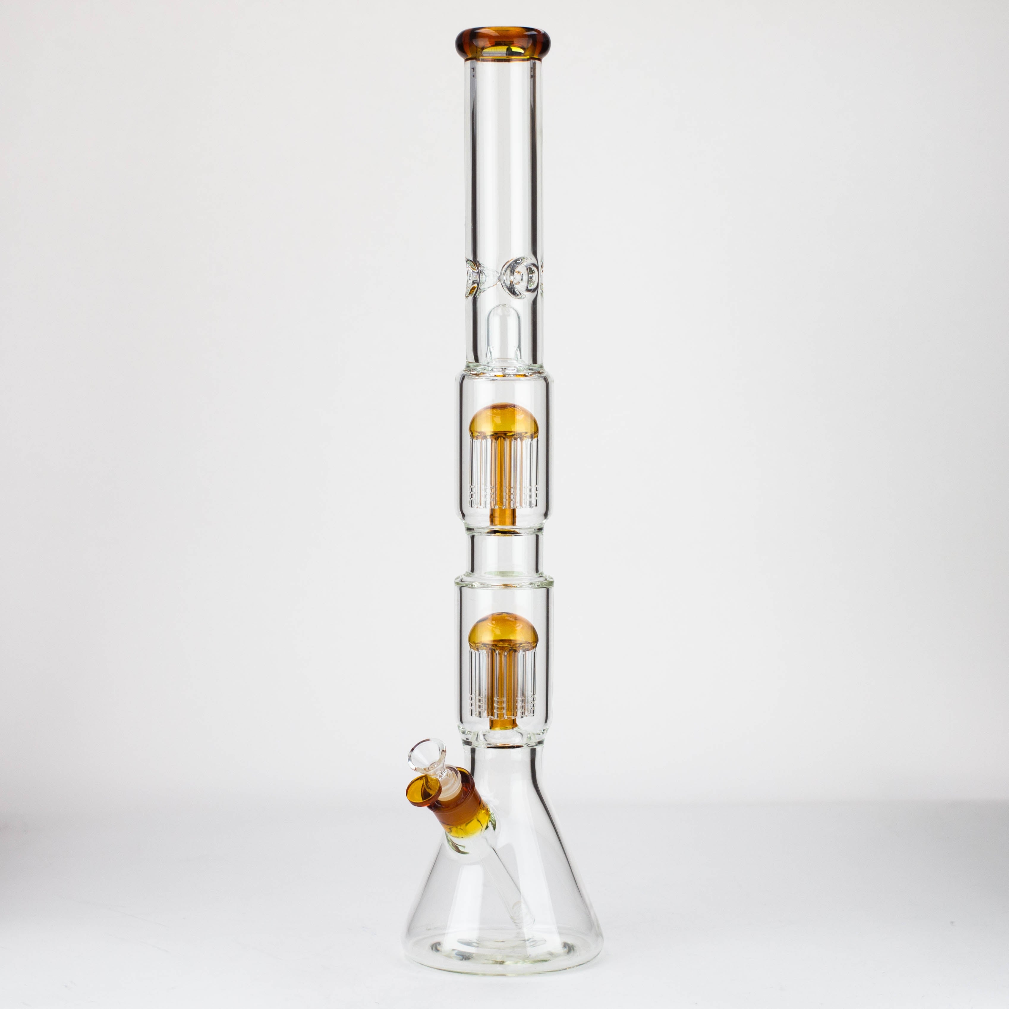 24.5&quot; Dual 8 arms perc, with splash guard 7mm glass water bong [G11124]_6