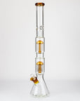 24.5" Dual 8 arms perc, with splash guard 7mm glass water bong [G11124]_6