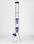 24.5" Dual 8 arms perc, with splash guard 7mm glass water bong [G11124]_7