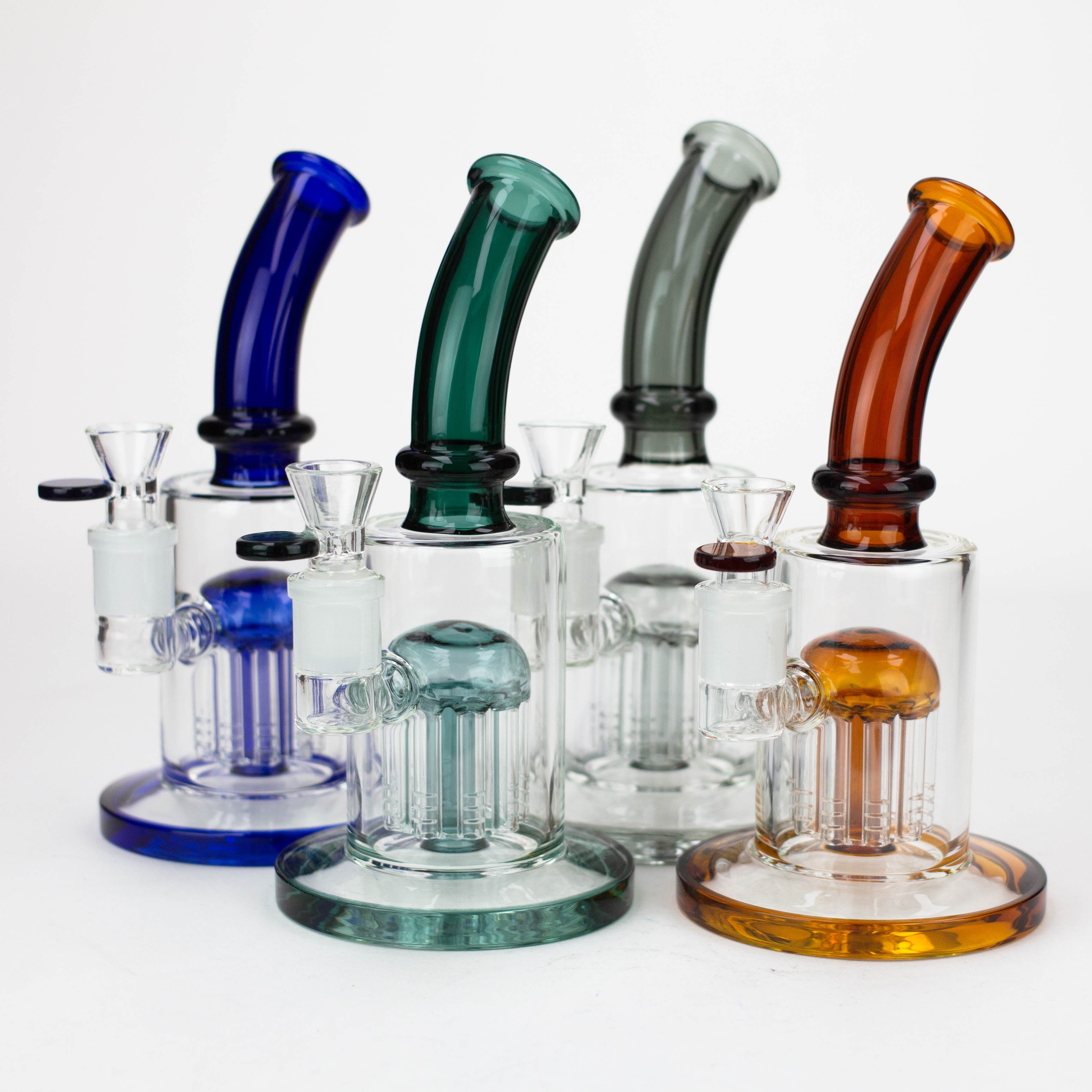 10&quot; Glass Bubbler with 10arms perc [G18015]_0