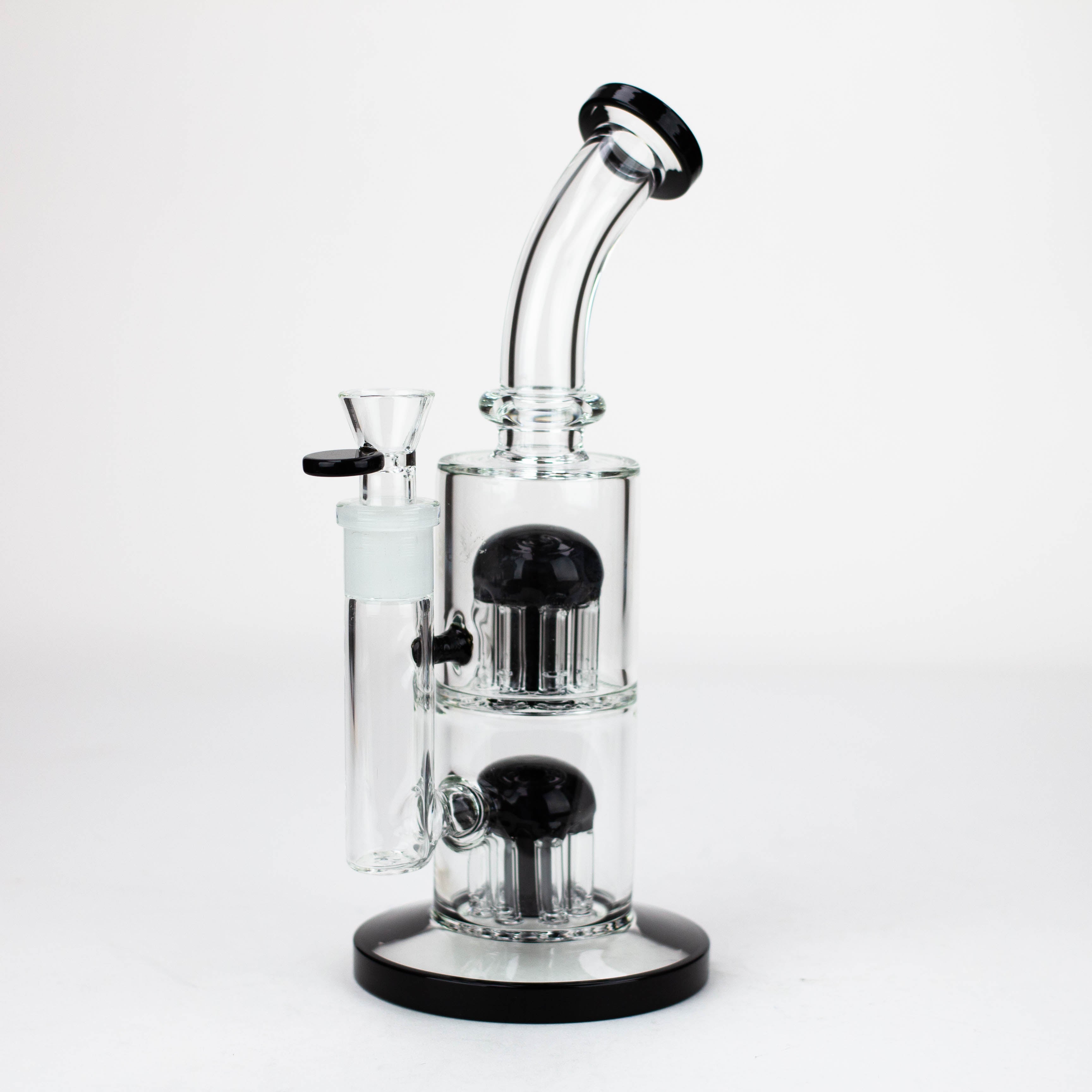 10&quot; Glass Bubbler with Dual 8-Arms Perc_2
