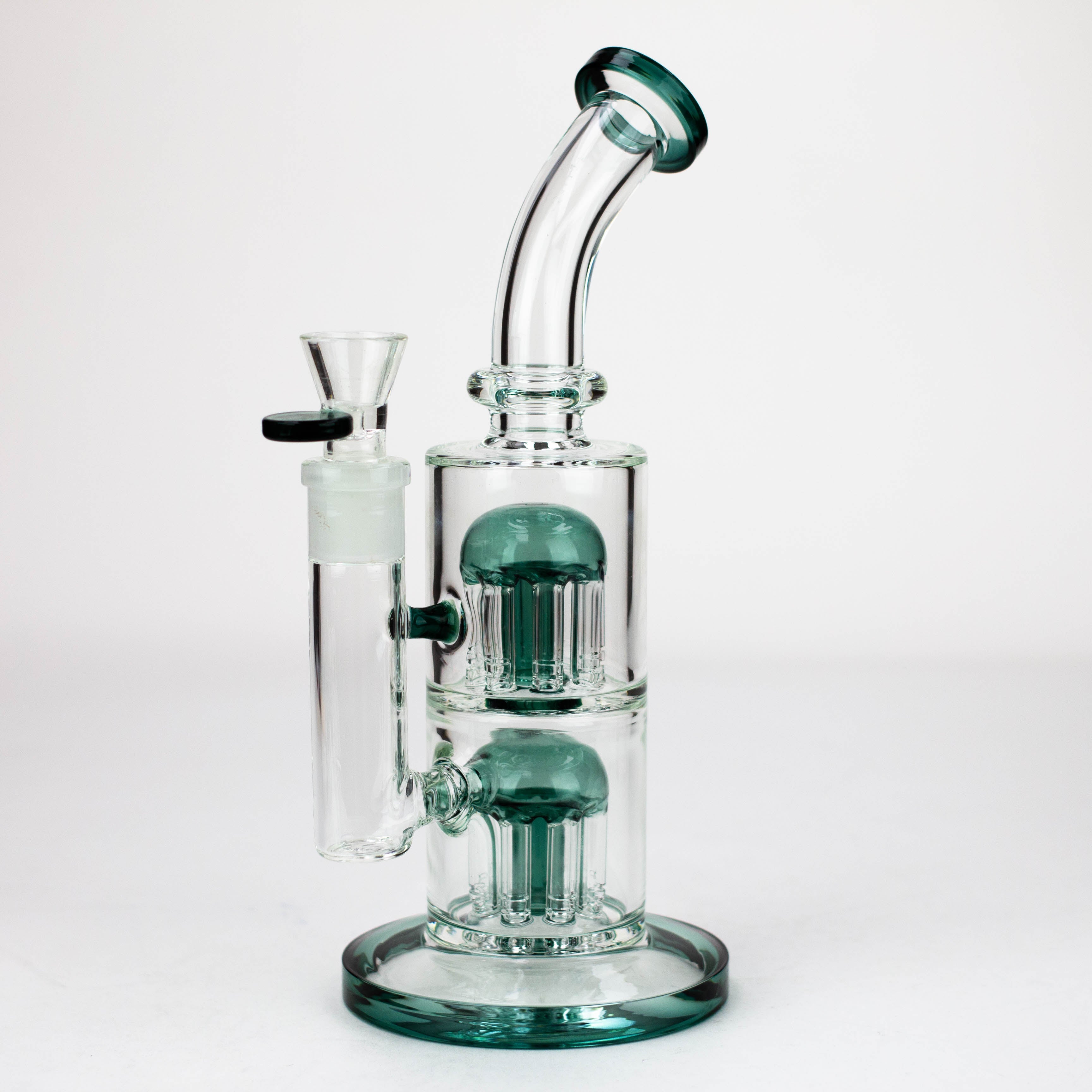 10&quot; Glass Bubbler with Dual 8-Arms Perc_3