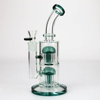 10" Glass Bubbler with Dual 8-Arms Perc_3