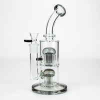 10" Glass Bubbler with Dual 8-Arms Perc_4