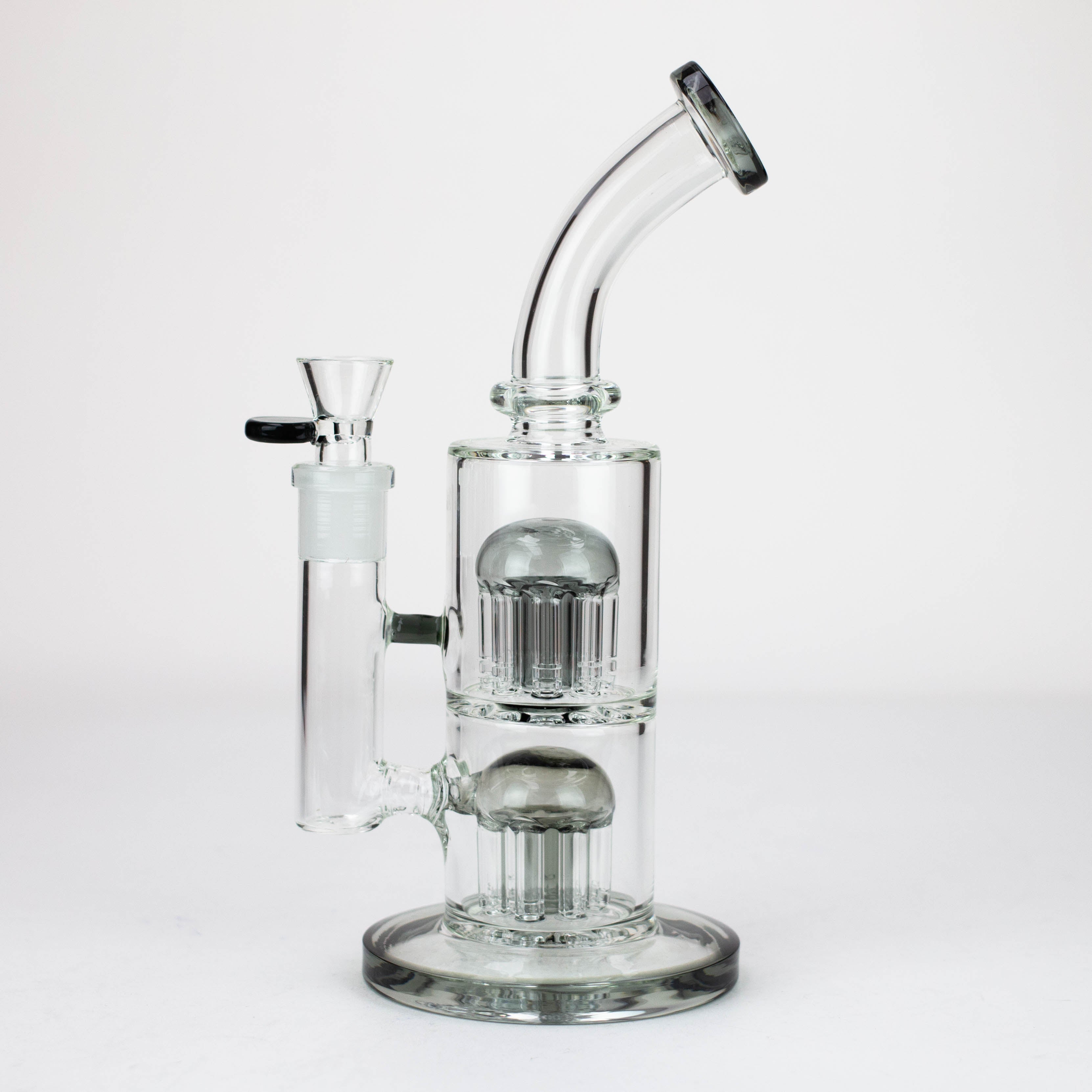10&quot; Glass Bubbler with Dual 8-Arms Perc_5