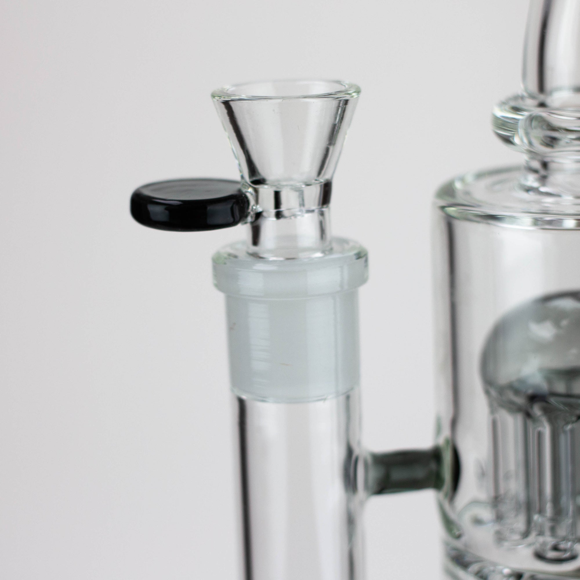 10" Glass Bubbler with Dual 8-Arms Perc_8