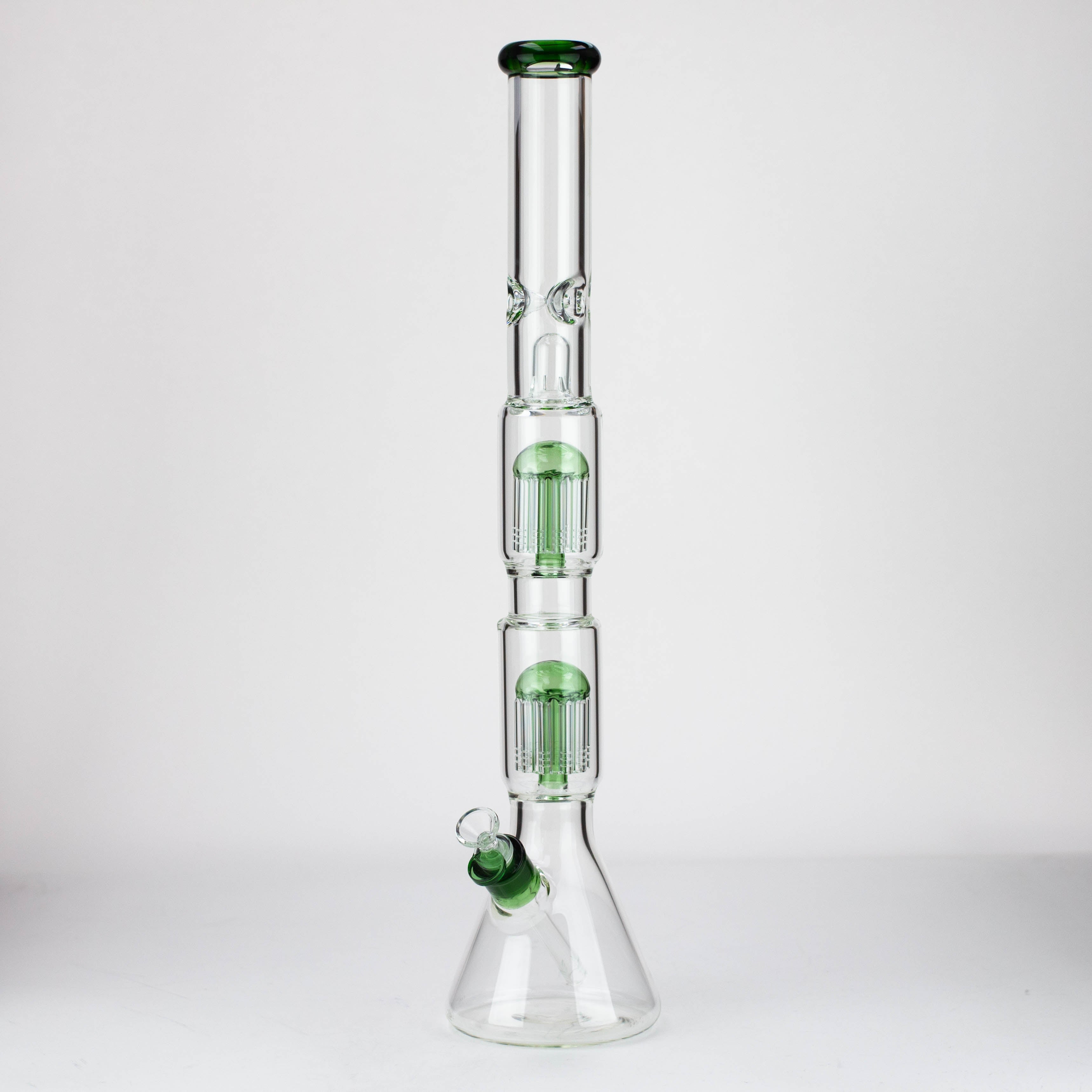 24.5&quot; Dual 8 arms perc, with splash guard 7mm glass water bong [G11124]_8
