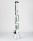 24.5" Dual 8 arms perc, with splash guard 7mm glass water bong [G11124]_8