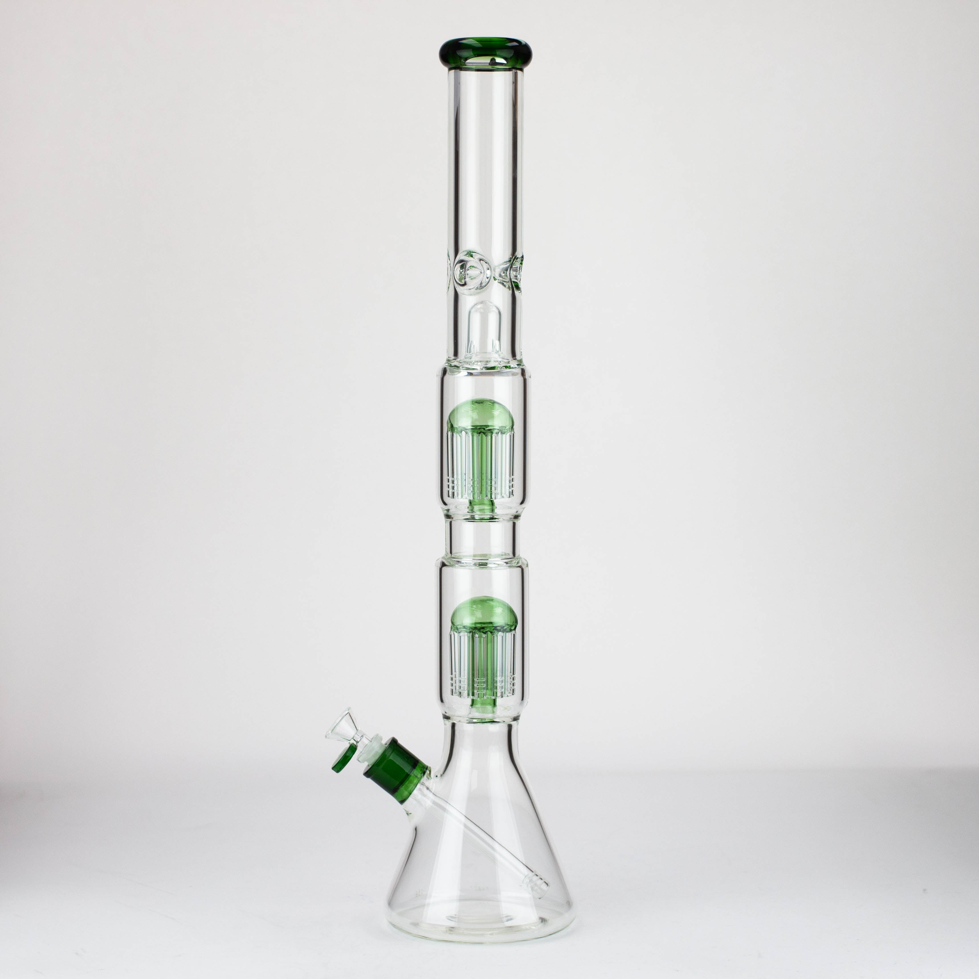24.5&quot; Dual 8 arms perc, with splash guard 7mm glass water bong [G11124]_9