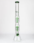 24.5" Dual 8 arms perc, with splash guard 7mm glass water bong [G11124]_10