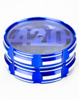 4 Parts 420 Aluminum Grinder-Blue [CNC6404-420]_0