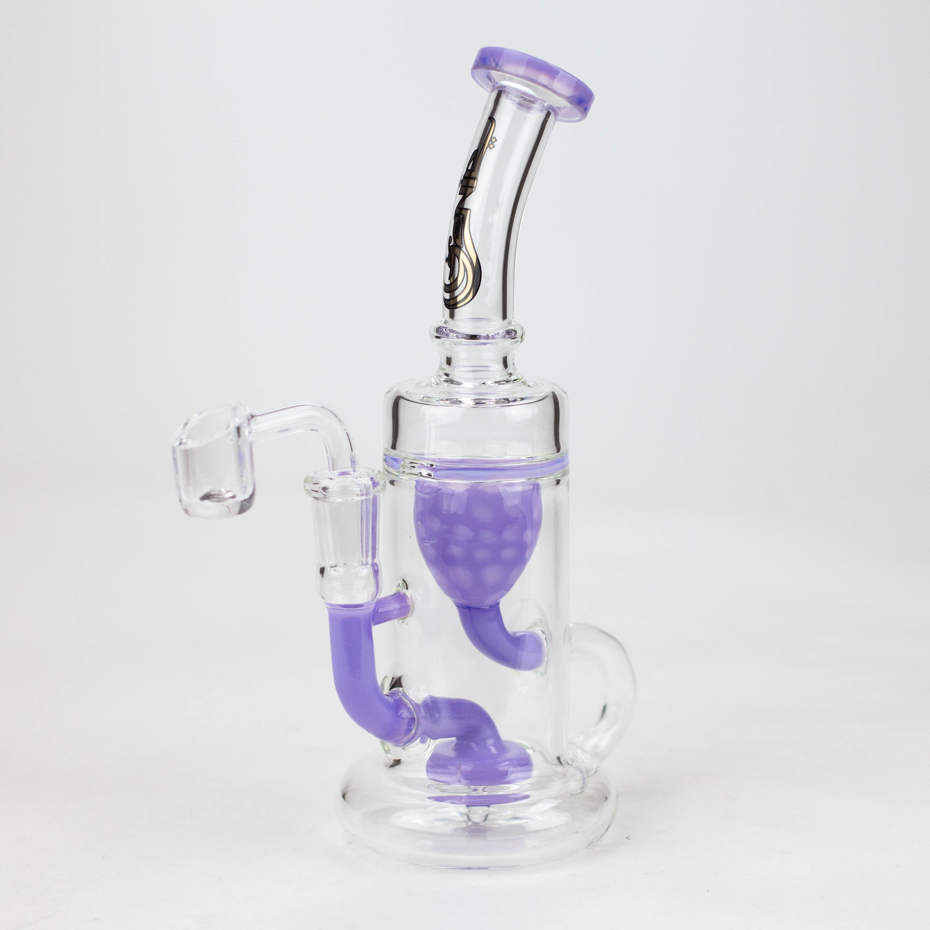 9&quot; recycled bubbler with a banger_3