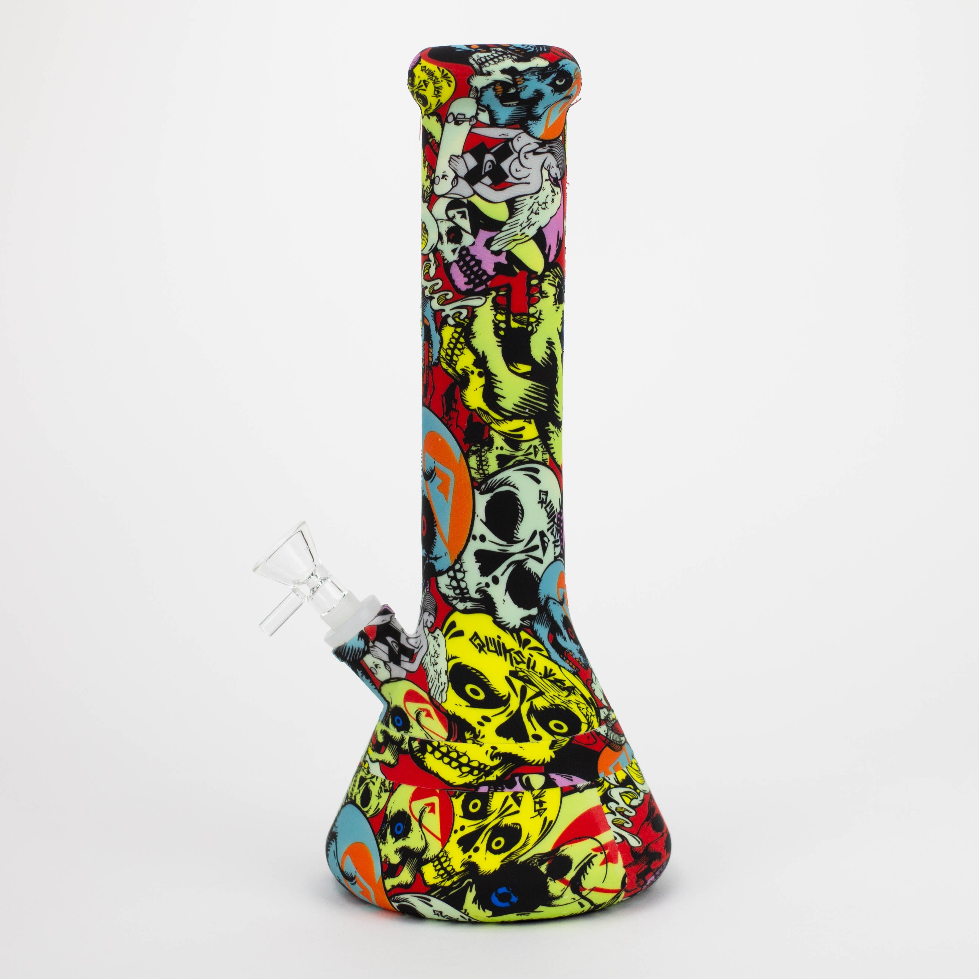12&quot; Silicone Bong  with Assorted Graphics_3