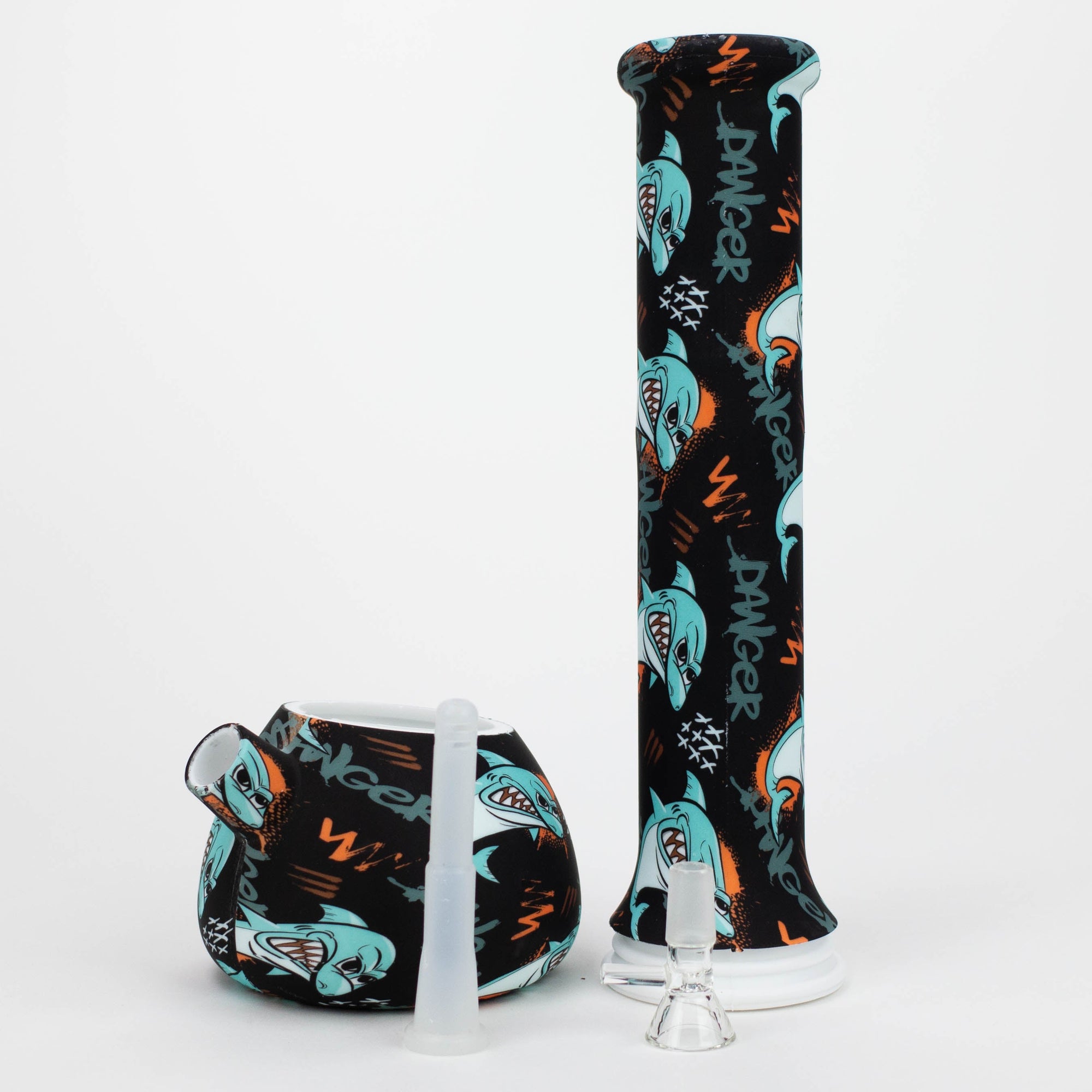 15&quot; Silicone Bong With Assorted Graphics_1