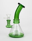 7"  Color glass water bong_4
