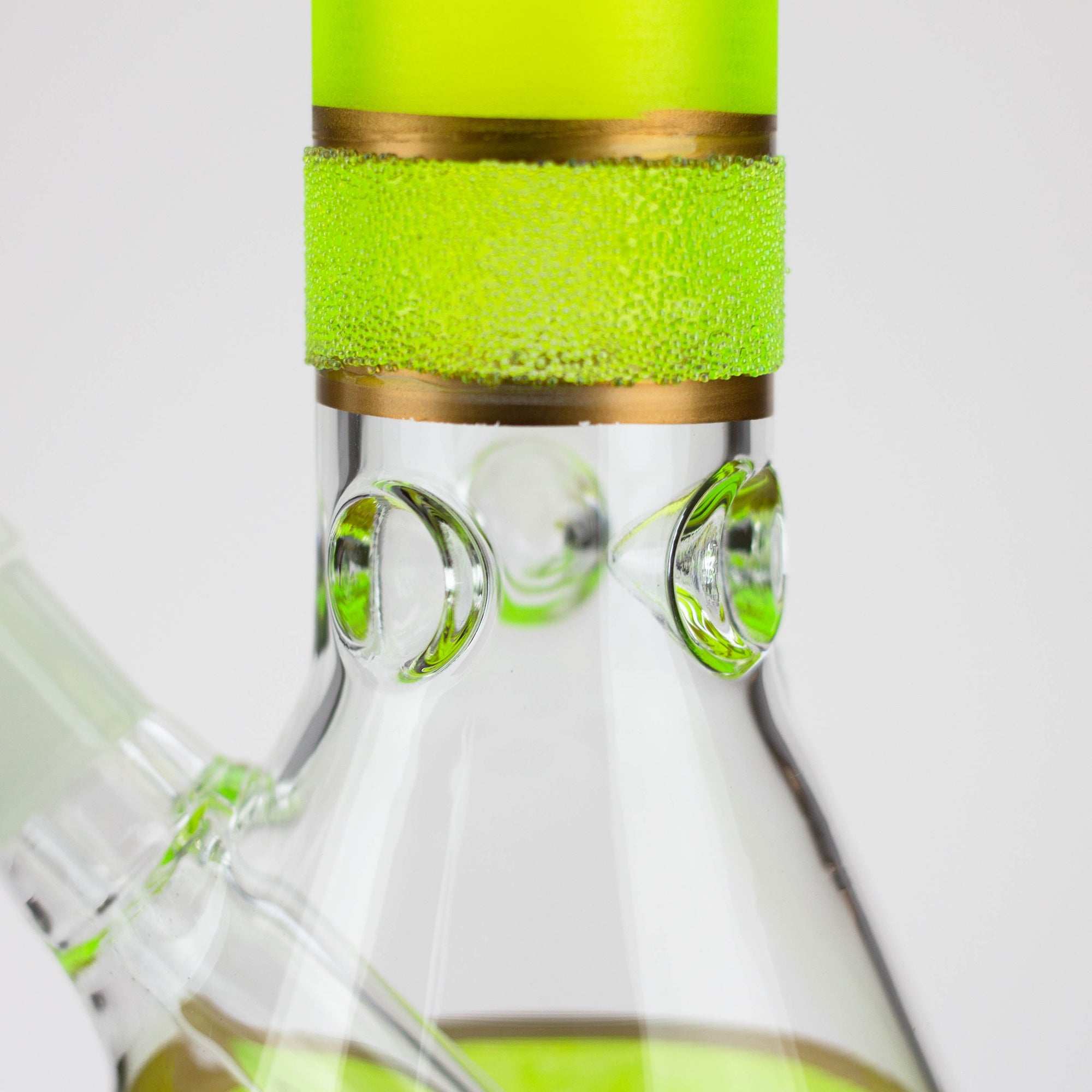 10&quot; Yellow glass water bong_5