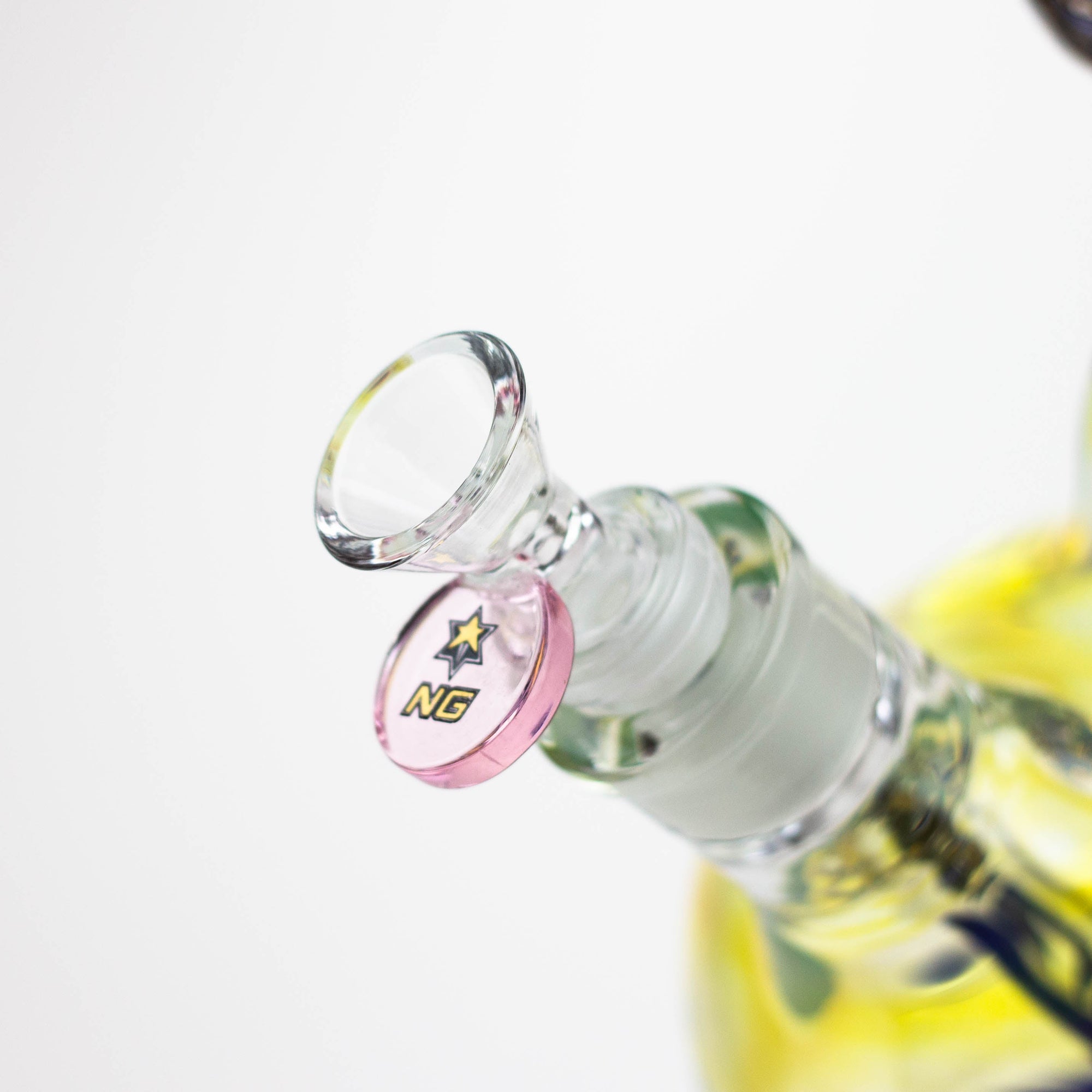 17 inch Dotted and Fumed Round Base Beaker Bong_10