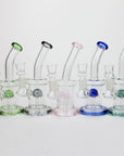 6.5" assorted color glass bong with tree arm diffuser_0