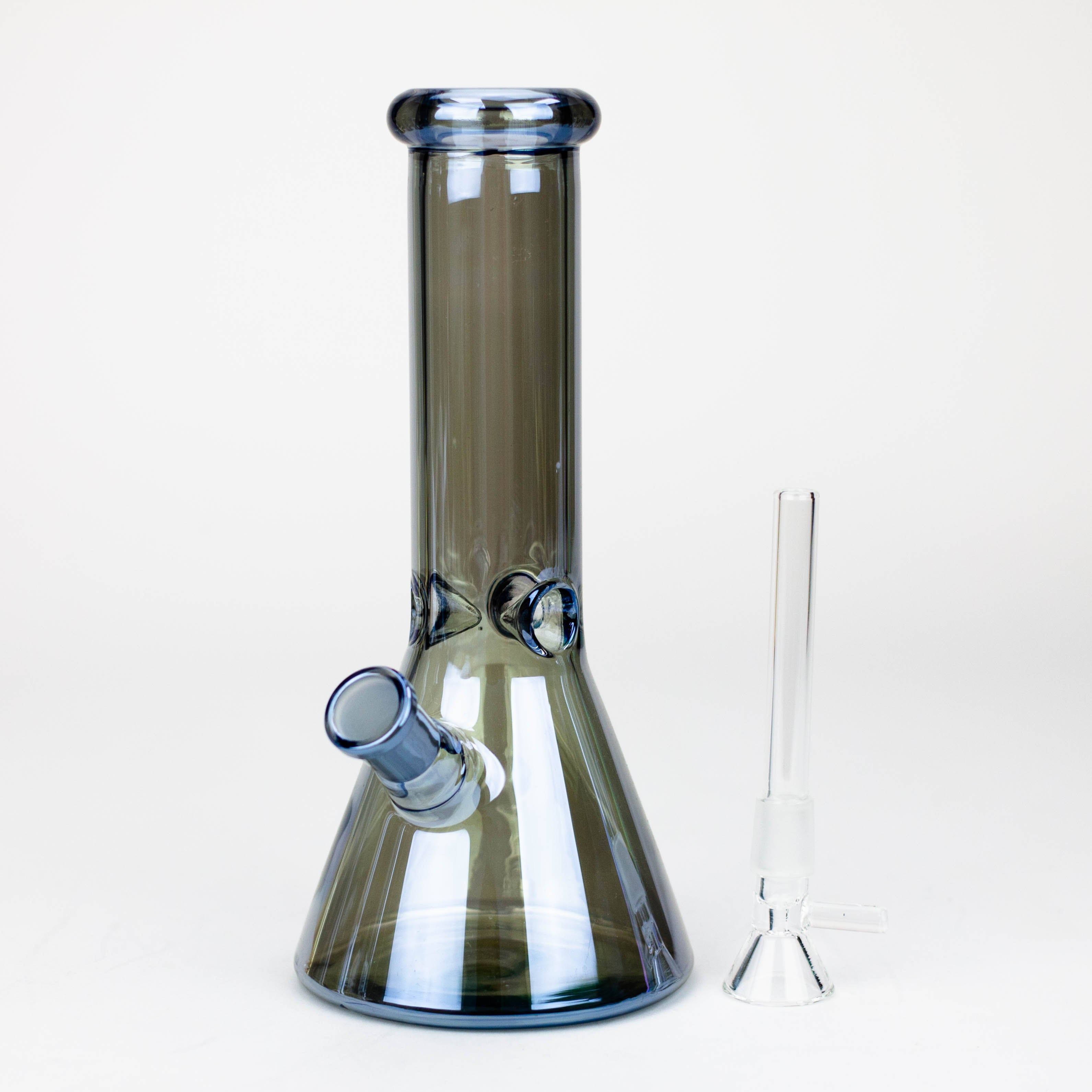 8&quot; Solid Color Eletroplate Glass Beaker Bong_4