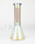 8" Solid Color Eletroplate Glass Beaker Bong_13