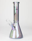 10" Solid Color Eletroplate Glass Beaker Bong_7