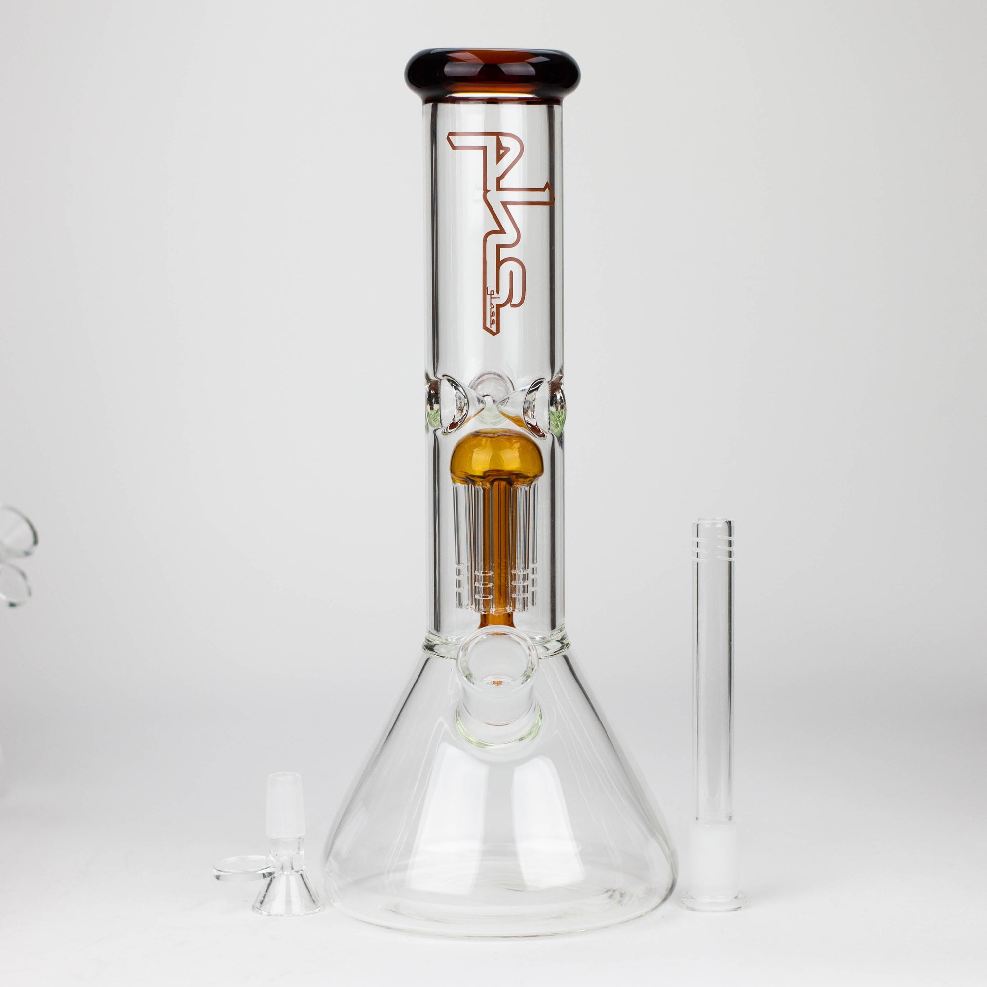 12&quot; Tree Arm Perc Glass Beaker Bong_6