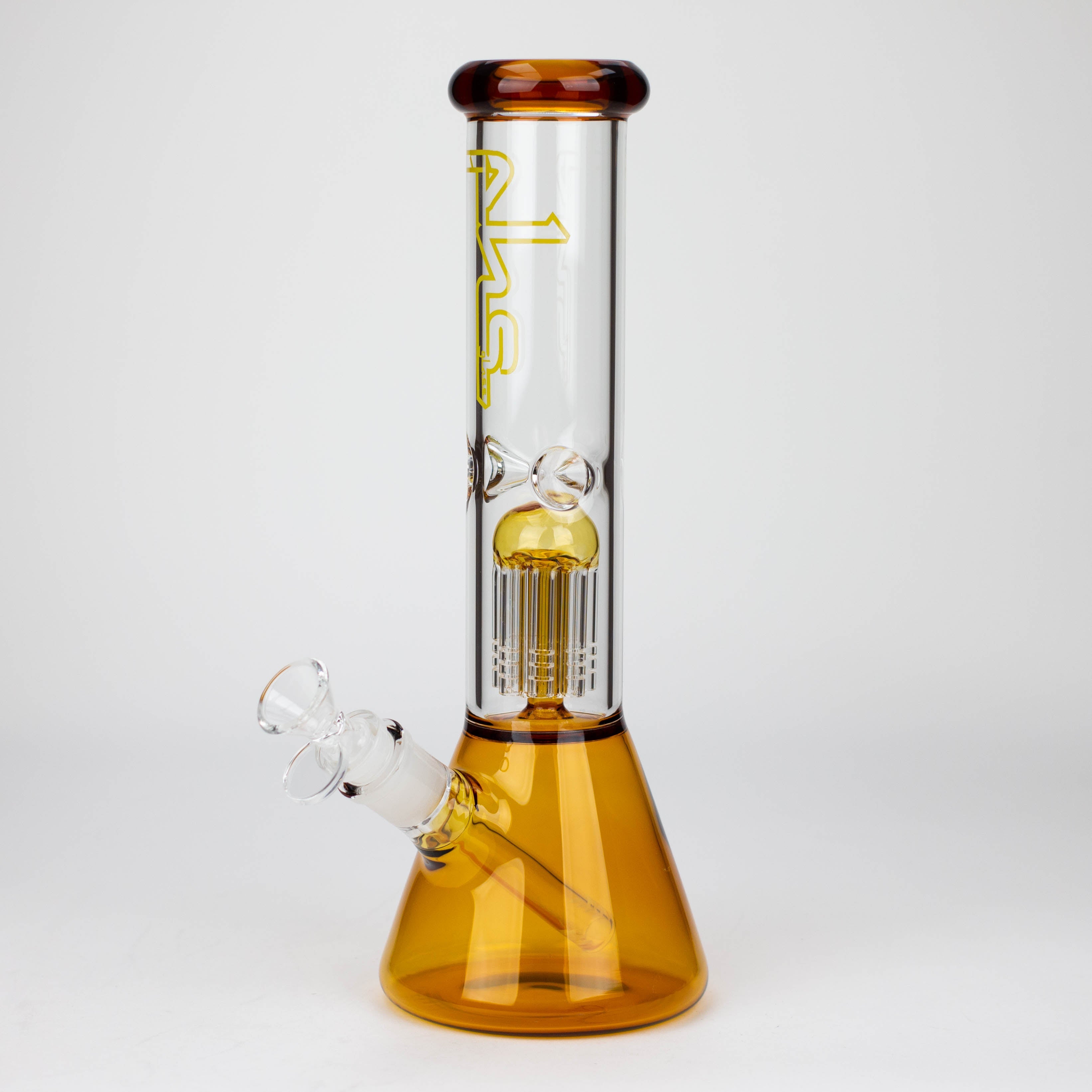 12&quot; Glass beaker color Bong with perc_7