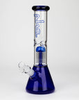 12" Glass beaker color Bong with perc_9