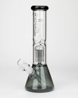 12" Glass beaker color Bong with perc_10