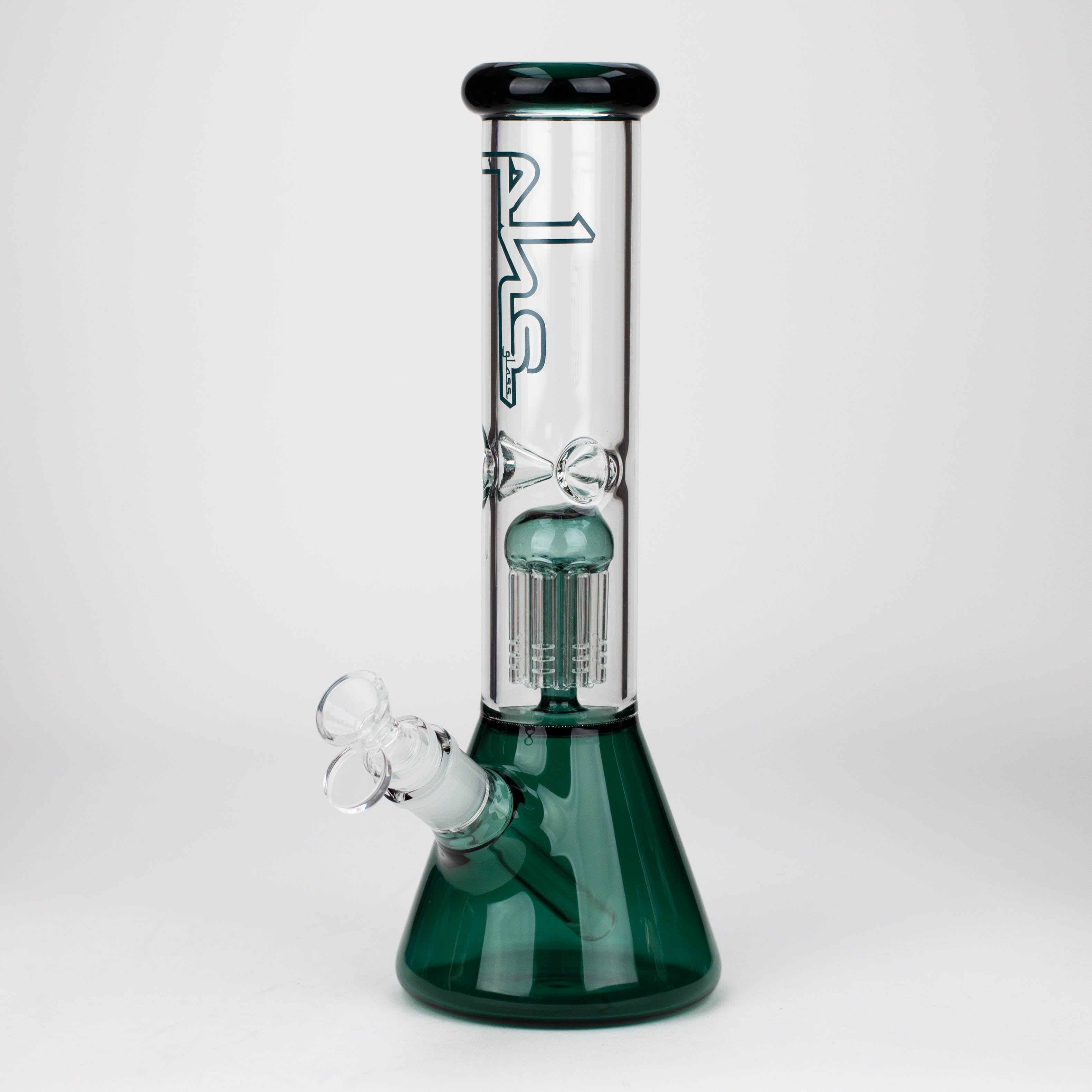 12&quot; Glass beaker color Bong with perc_12