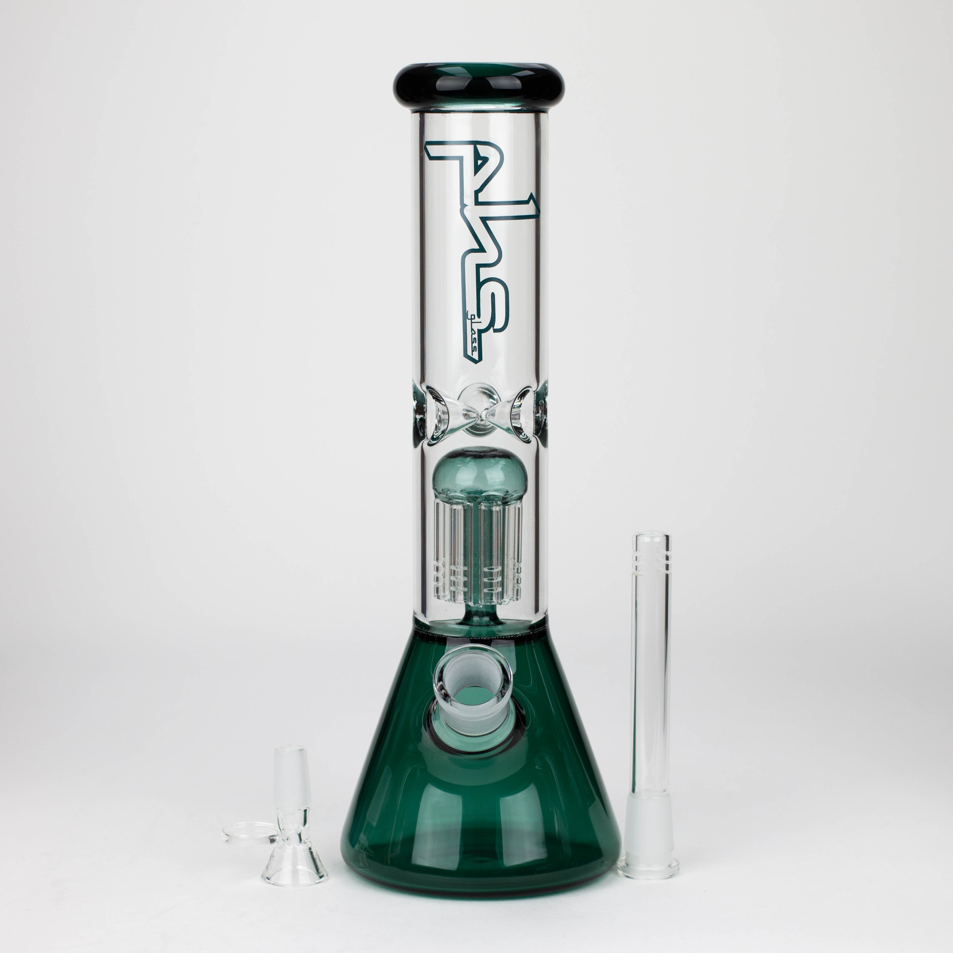 12&quot; Glass beaker color Bong with perc_6